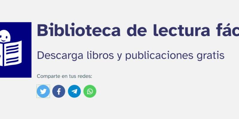 Biblioteca digital en lectura fácil / Servimedia Logo de la nueva biblioteca digital en lectura fácil