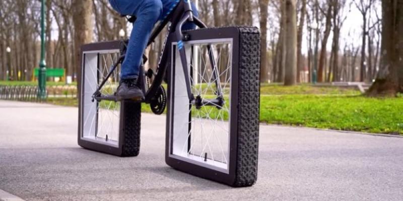 La evolución de la bicicleta Bicicleta cuadrada, como lo ves