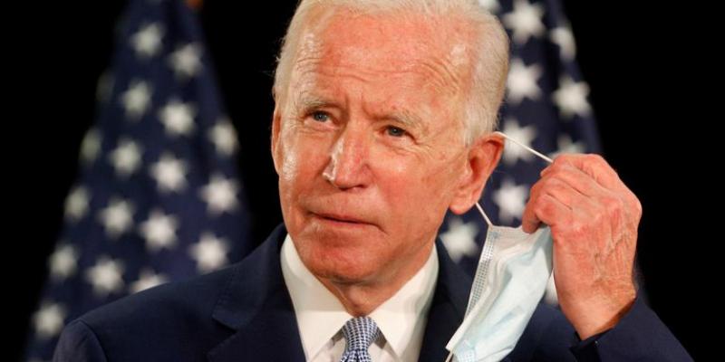 Joe Biden, en un acto de campaña en la Universidad Estatal de Delaware, en Dover, el pasado viernes.JIM BOURG / REUTERS