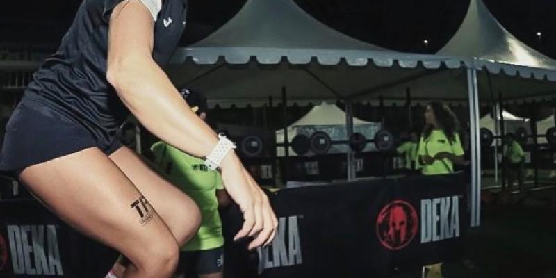 Blanca Machón en evento deportivo DekaSpain