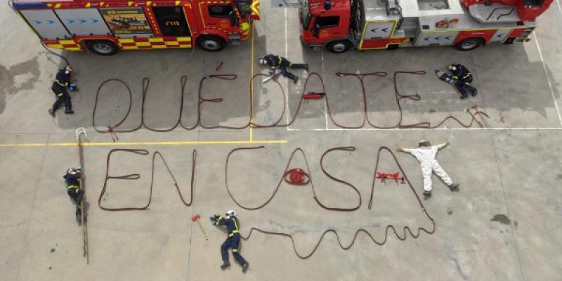 Los bomberos de Valdemoro tienen un mensaje muy importante Quédate en casa, el mensaje de los bomberos frente al coronavirus