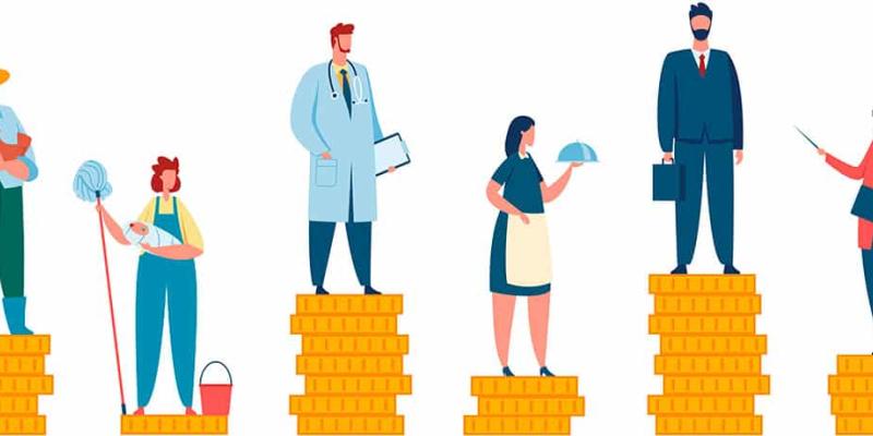 Imagen de una representación del empleo actual/Fusión Asturias La brecha salarial en España