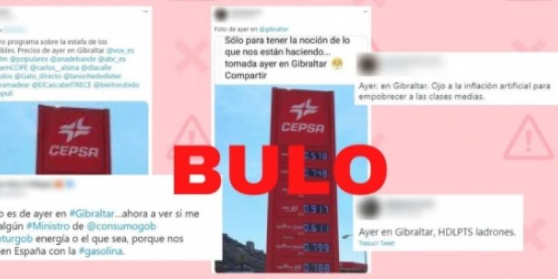 Ejemplo de Maldita.es sobre el bulo del precio de combustibles