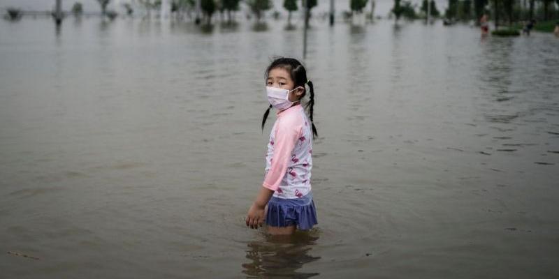 Getty Images En Zhengzhou, en un solo día cayeron 624 mm de lluvia, el equivalente a casi un año entero