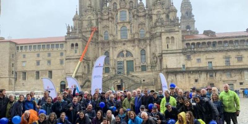Personas con diabetes que participaron el pasado año en el Camino de Santiago | Foto de FEDE para Servimedia Personas con diabetes que participaron el pasado año en el Camino de Santiago | Foto de FEDE