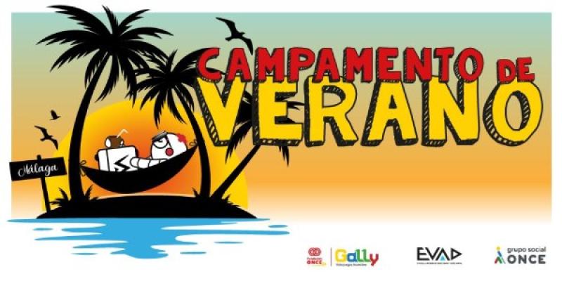 Campamento Fundación ONCE videojuegos accesibles Cartel del campamento de verano de Fundación ONCE y los videojuegos accesibles