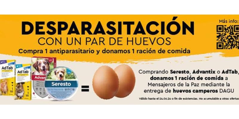 Imagen de la campaña de donación/Corresponsables Campaña de donación de huevos para acabar con el hambre