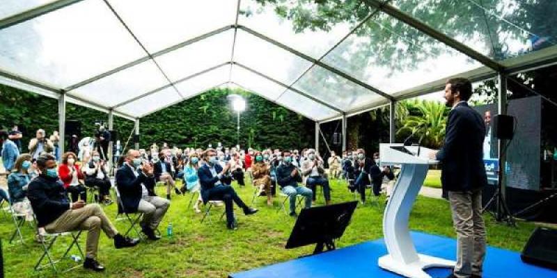 Campaña electoral: Pablo Casado en un acto en Galicia / Foto Partido Popular