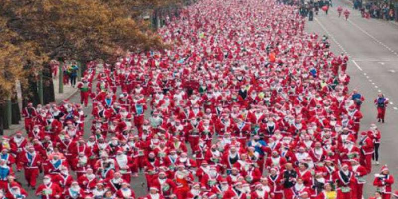 Así fue la Carrera Solidaria el año anterior - Servimedia La Carrera Solidaria de Papá Noel