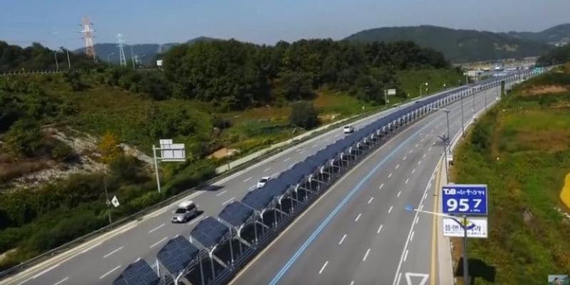 Carril bici ecológico Carril bici ecológico en Corea del Sur