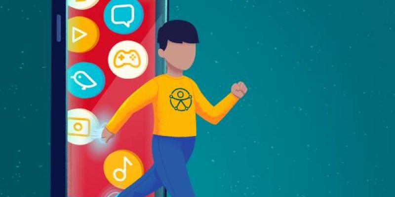 Concurso escolar /Grupo Social ONCE Cartel del Concurso Escolar sobre el buen uso de la tecnología en los menores