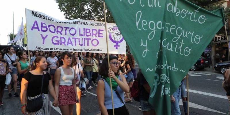 Mujeres en una manifestación a favor del aborto