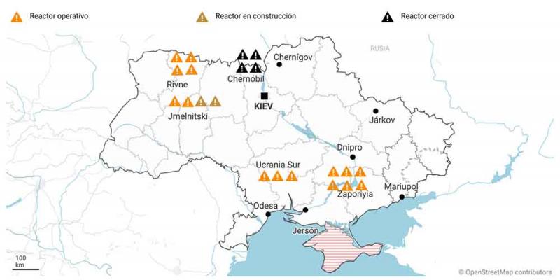 Las centrales nucleares de Ucrania podrían ser un filón para Rusia