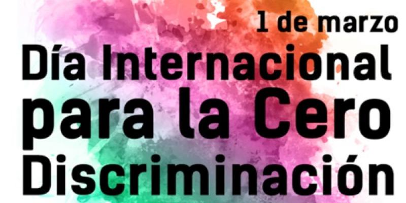Tolerancia cero a la discriminación Cartel del Día de la Cero Discriminación