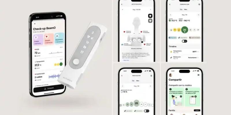 Con este aparato puede hacerte un chequeo médico - Withings BeamO Realizar un chequeo médico con el móvil