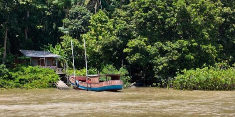 Ilha do Combu, una de las 42 islas del río Guamá que rodea Belém, Brasil.