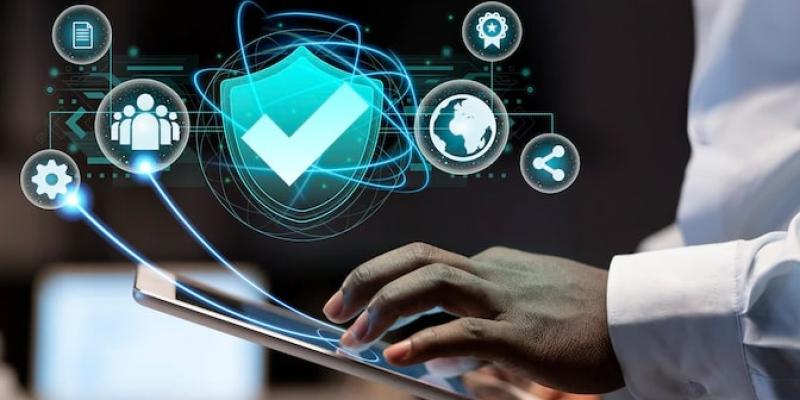 Imagen de una representación de la ciberseguridad/IT Digital Security Ciberseguridad y profesionales