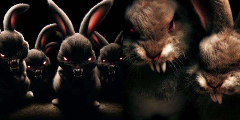 El ruido de las hélices podría haber alterado el comportamiento de los conejos. - Foto: Imagen de referencia generada por Bing Image Creator. Conejos caníbales
