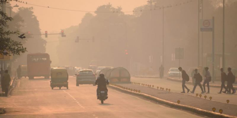 Contaminación atmosférica en la ciudad india de Delhi este marzo.