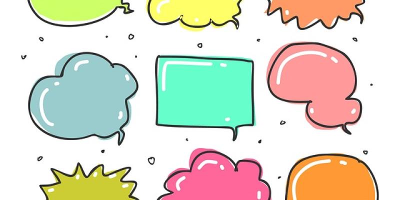 Convergencia lingüística / Pixabay Infografía de bocadillos del habla