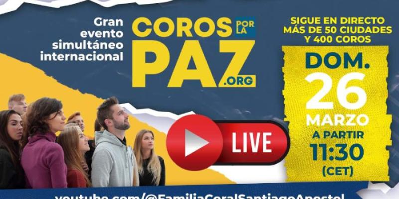 Cartel de 'Coros por la Paz' 