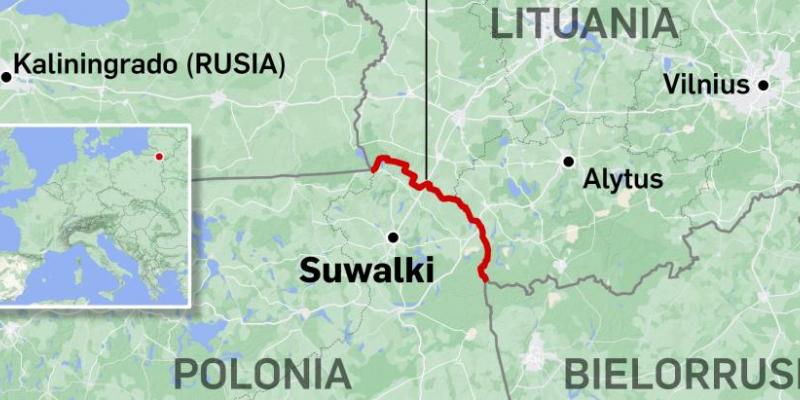 El entorno del corredor de Suwalki - JJGK Así es el corredor de Suwalki