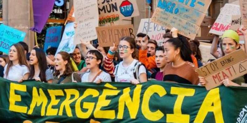 Manifestación contra la crisis climática en Barcelona.