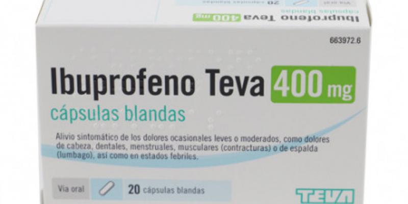 Los expertos recomiendan no sobrepasar los 400 miligramos de Ibuprofeno cada 8 horas Ibuprofeno de 400mg/DosFarma