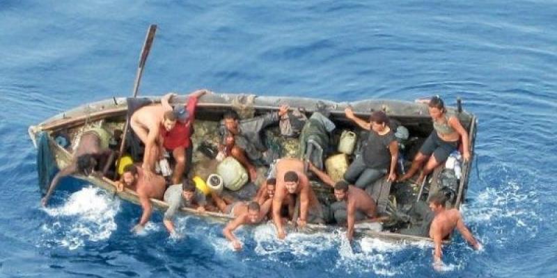 Imagen de un barco con migrantes cubanos/teleSUR Los migrantes cubanos y su situación actual