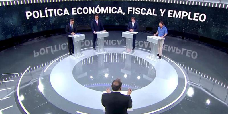 Sánchez sólo participará en un debate a cinco el lunes de campaña.
Debate elecciones 10-N