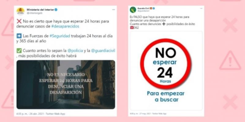 Así se puede llevar a cabo el proceso de denunciar una desaparición/ Twitter Denunciar una desaparición