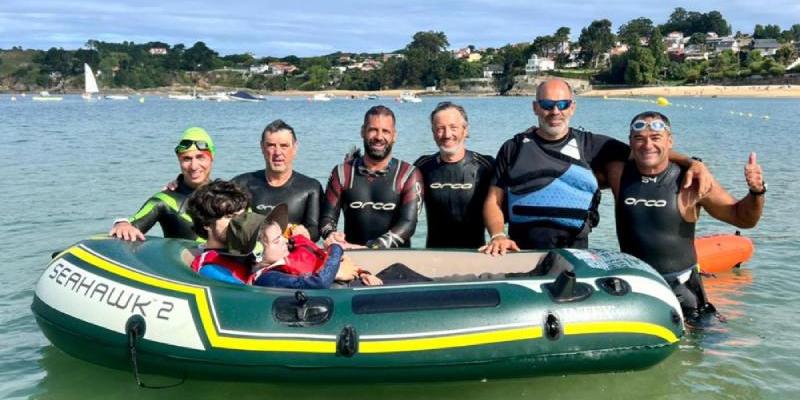 Los participantes de este reto de deporte inclusivo - Cedida Deporte inclusivo en A Coruña