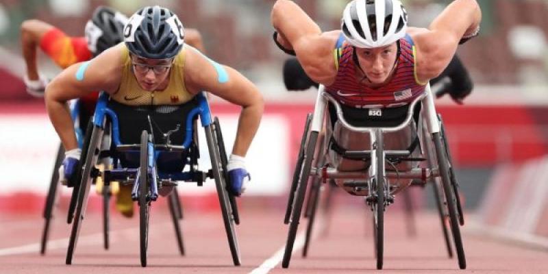 Ejemplo de deporte inclusivo/ Tododisca Atletismo en silla de ruedas, deporte inclusivo