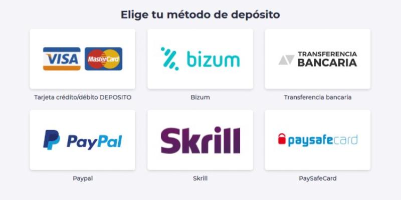 Imagen de algunas plataformas de pago online/Gamblermester Casinos online con Bizum