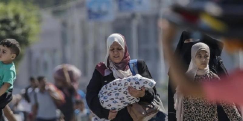 Gente sufriendo el conflicto actual en Gaza
