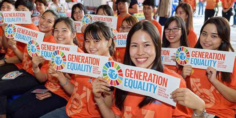 Generación Igualdad: Por los derechos de las mujeres y un futuro igualitario. Generación Igualdad: Por los derechos de las mujeres.