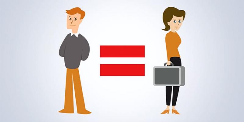 Imagen de USO Infografía sobre la igualdad salarial entre hombres y mujeres