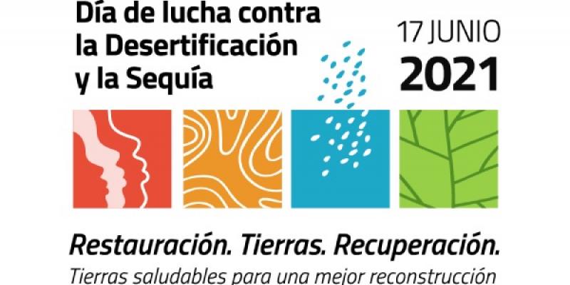 Desertificación y Sequía/ ONU Logo lucha contra la desertificación y la sequía