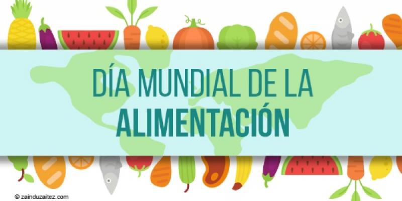 La importancia de la Alimentación/ Zainduzaitez Cartel Día Mundial de la Alimentación