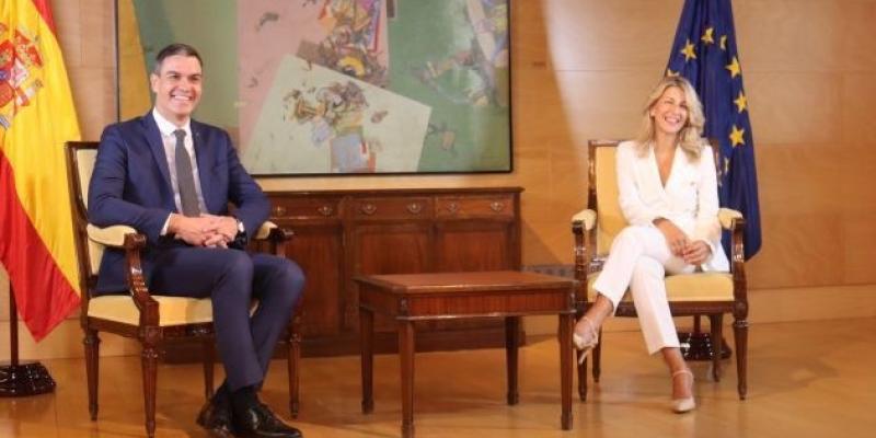 Pedro Sánchez y Yolanda Díaz | Foto del PSOE Pedro Sánchez y Yolanda Díaz