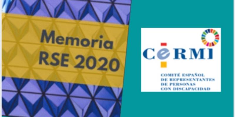Diversidad e inclusión como metas de la RSE de Cermi/ Twitter Cermi Memoria RSE 2020 Cermi