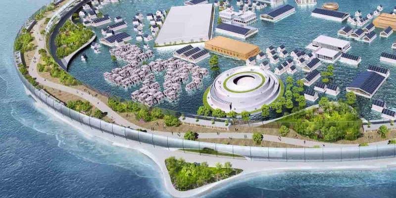 Imagen de la ciudad Dogen City/First Class Dogen City, la ciudad flotante japonesa