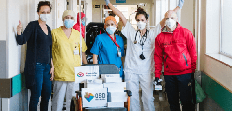 La institución educativa GSD ha colaborado recientemente con la iniciativa 'Mirarte otra vez'. 'Mirarte otra vez' reparte tablets entre los ingresados por coronavirus.