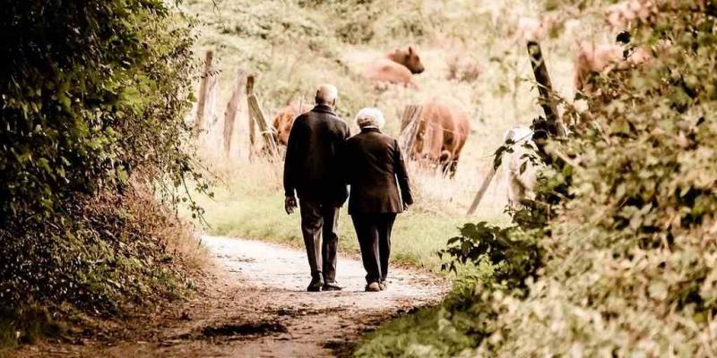 Las pensiones mínimas suben entre 2 y 11 euros Dos personas mayores paseando / EUROPA PRESS