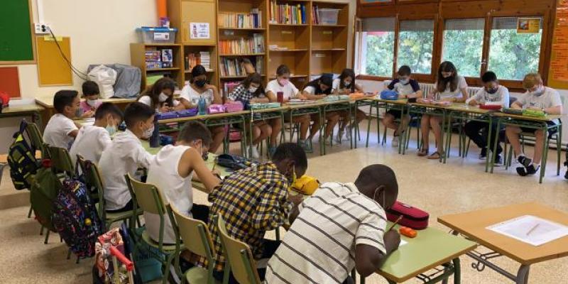 Imagen de niños en un aula de Educación Primaria