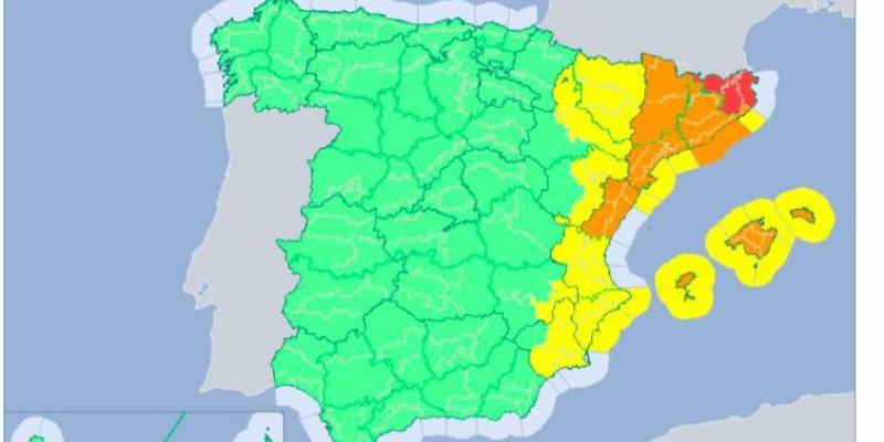 Llega el peor día de la DANA en el Mediterráneo, con aviso rojo en Girona por lluvias torrenciales.
el tiempo