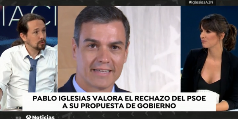 Pablo Iglesias insiste en la necesidad de negociar y "dejar a un lado los reproches". Entrevista Iglesias