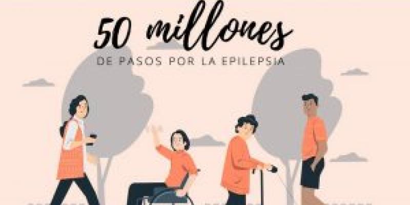 Epilepsia / Somos Pacientes Cartel de la campaña 50 millones de pasos a favor de la epilepsia