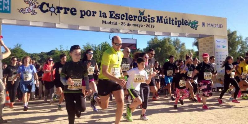 Imagen de una edición de la carrera por la Esclerosis Múltiple/Telemadrid "Corre por la Esclerosis Múltiple"