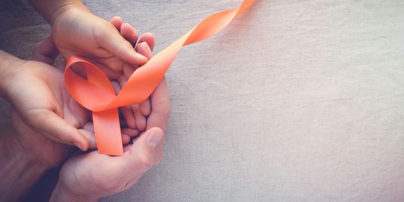 Imagen del lazo a favor del Día Mundial de la Esclerosis Múltiple/ Observatori de la Discapacitat Física Día Mundial de la Esclerosis Múltiple